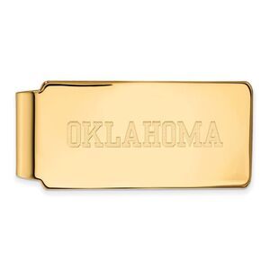 14k Gold Plated Silver U of Oklahoma Money Clip